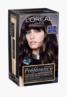Краска для волос LOreal Paris LOreal "Preference", стойкая, оттенок 4.12, Монмартр