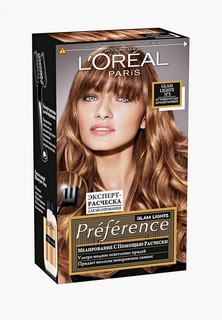 Краска для волос LOreal Paris LOreal "Preference, Глэм Лайт", стойкая, для мелирования, оттенок 3, 138 мл