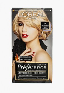 Краска для волос LOreal Paris LOreal "Preference", стойкая, оттенок 9, Голливуд