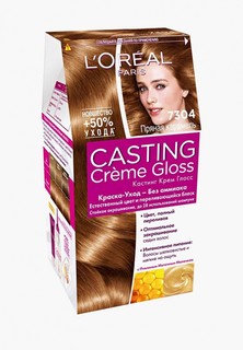 Краска для волос LOreal Paris LOreal Casting Creme Gloss, оттенок 7304, Пряная карамель