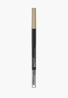 Карандаш для бровей Maybelline New York "Brow Precise Micro Pencil", карандаш + щеточка, оттенок 1, Темный блонд