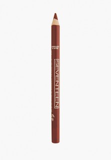 Карандаш для губ Seventeen Seventeen. т.01 водостойкий с витамином Е "Super Smooth W/P Lip Liner Натуральный бежевый