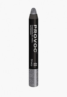 Тени для век Provoc Eyeshadow Pencil 03 водостойкие (мокрый асфальт, шиммер)
