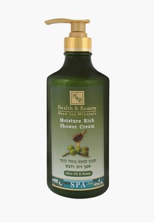Крем для душа Health & Beauty Увлажняющий с оливковым маслом и медом, 780 мл