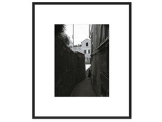 Авторская арт-фотография узкие улочки портофино (george rouchin photography) черный 40x48 см.