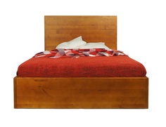 Кровать gouache birch с ящиками (etg-home) коричневый 145x120x210 см.