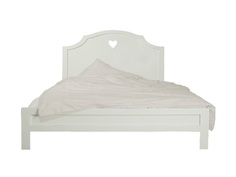 Кровать adelina (etg-home) белый 185x135x205 см.