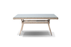 Соломенный стол латте (outdoor) бежевый 90.0x75.0x160.0 см. 4 Si S