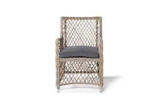 Кресло соломенное латте (outdoor) бежевый 68x84x55 см.