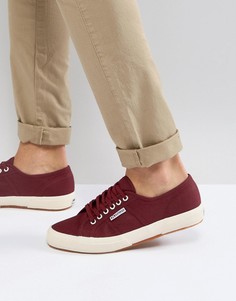 Красные классические кеды из парусины Superga 2750 - Красный