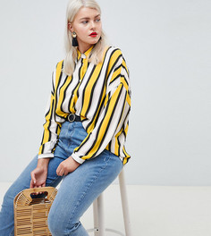 Oversize-рубашка в полоску эксклюзивно для ASOS DESIGN Curve - Мульти