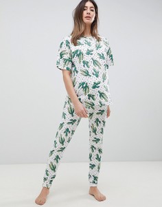 Пижамный комплект из леггинсов и футболки с принтом ASOS DESIGN Maternity - Мульти