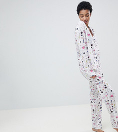 Пижамный комплект из 100% модала ASOS DESIGN Tall - Мульти