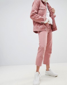 Укороченные джинсы в винтажном стиле Weekday Voyage - Розовый
