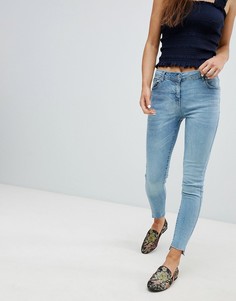 Зауженные джинсы со ступенчатым краем Parisian - Синий