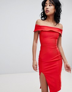 Бандажное платье с открытыми плечами Love & Other Things - Красный