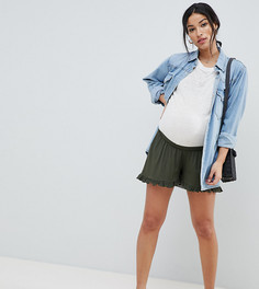 Шорты с оборками ASOS DESIGN Maternity - Зеленый