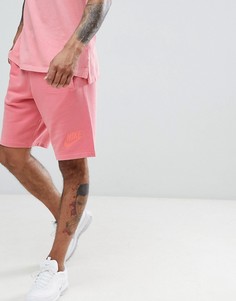 Выбеленные розовые трикотажные шорты Nike 893295-823 - Розовый
