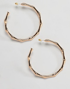 Большие серьги-кольца DesignB London - Золотой