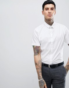 Эластичная рубашка с короткими рукавами Process Black - Белый