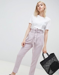 Брюки-галифе с завязывающимся поясом ASOS DESIGN - Серый