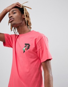 Розовая футболка с логотипом Primitive - Розовый