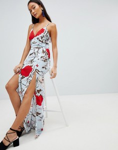 Платье макси с цветочным принтом Parisian - Мульти