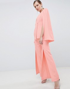 Строгие брюки с разрезами Lavish Alice - Розовый