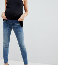 Джинсы скинни с завышенной талией и посадкой под животом ASOS DESIGN Maternity Ridley - Синий