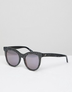 Черные солнцезащитные очки кошачий глаз Vow London Sloane - Черный
