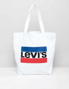Сумка-тоут с логотипом Levis Sports - Белый