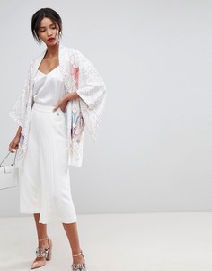 Кюлоты с плиссированной вставкой Ted Baker - Белый