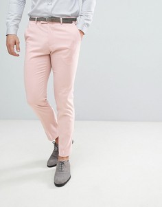 Светло-розовые брюки скинни Moss London Wedding - Розовый