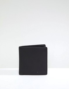 Кожаный бумажник с отделением для мелочи Esprit - Черный
