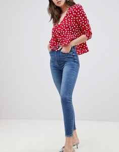 Джинсы скинни River Island Harper - Синий