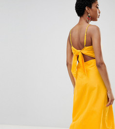 Платье миди с вырезом на спине Vero Moda Tall - Желтый