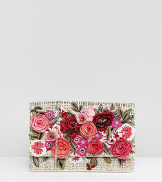 Клатч с цветочной вышивкой Accessorize Roma - Мульти