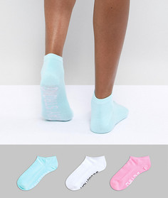 Набор из 3 пар спортивных носков с надписями Sock Shop - Мульти