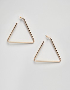 Золотистые треугольные серьги ALDO - Золотой