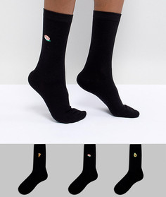 3 пары носков с принтом еды Sock Shop - Мульти