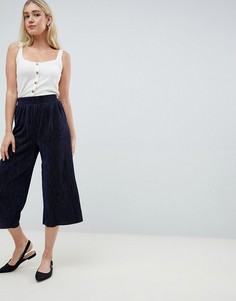 Бархатные кюлоты Vero Moda - Темно-синий
