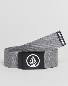 Серый плетеный ремень Volcom - Серый