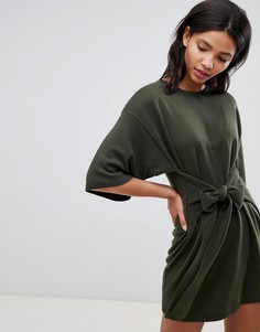 Трикотажная туника с завязкой Ted Baker Ted Says Relax - Зеленый