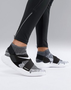 Черные кроссовки Nike Running Free Run Motion Flyknit 2018 942840-001 - Черный