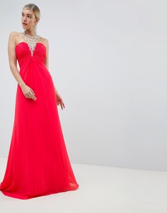 Платье с отделкой Jovani - Красный