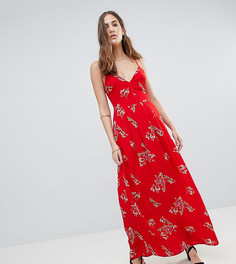 Платье макси с цветочным принтом Parisian Tall - Красный