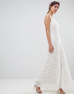 Кружевное платье макси Minuet - Белый