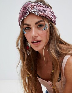 Ободок для волос с пайетками Missguided - Розовый