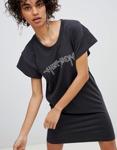 Платье-футболка с логотипом Cheap Monday - Черный