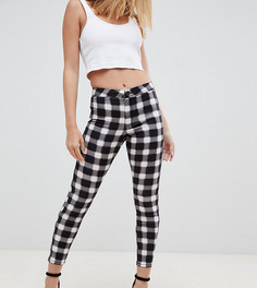 Джинсы с завышенной талией и монохромным принтом ASOS DESIGN Petite Rivington - Мульти